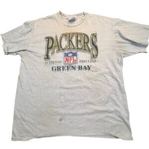 Vintage 1996 Green Bay Packers NFL Pro Line Tee Logo Athletic Retro Fanwear 3XLT
